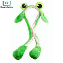 Cute Plush Frog Hair Band with Moving Ears