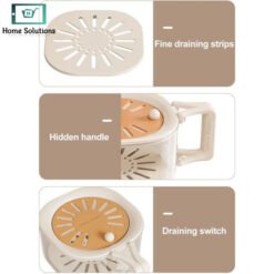 Dust Proof Drainage Basket with Folding Handle Drain 20 Dust Proof Drainage Basket with Folding Handle Drain 12 - Home Solutions