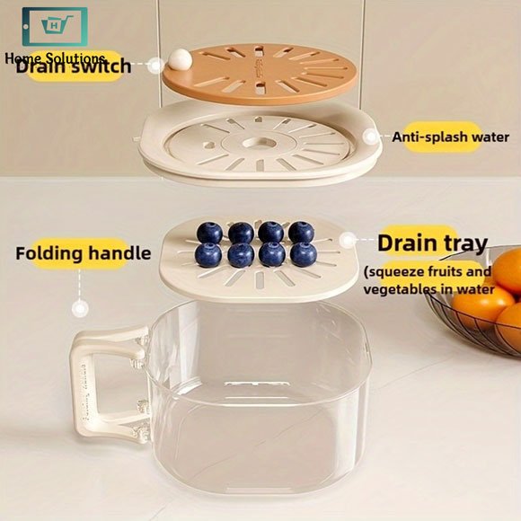 Dust Proof Drainage Basket with Folding Handle Drain 13 Dust Proof Drainage Basket with Folding Handle Drain