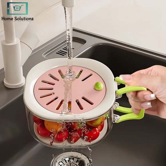 Dust Proof Drainage Basket with Folding Handle Drain 3 Dust Proof Drainage Basket with Folding Handle Drain