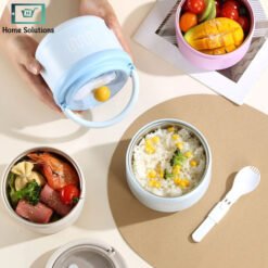 Meal Muse Lunch Box with Foldable Handle Spoon 730ml 2 - Home Solutions