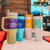 Owala FreeSip 40oz Tumbler Splash Resistant with 2-in-1 Lid