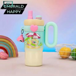 Rainbow Theme Tumbler & Sipper with Handle - 850ml