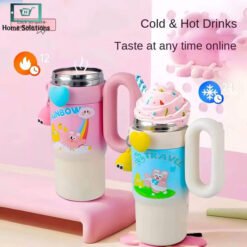 Rainbow Theme Tumbler Sipper with Handle 850ml 4 - Home Solutions