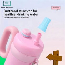 Rainbow Theme Tumbler Sipper with Handle 850ml 6 - Home Solutions