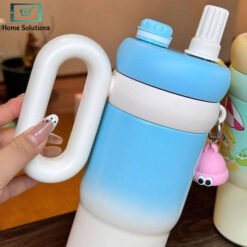 Rainbow Theme Tumbler Sipper with Handle 850ml 7 - Home Solutions