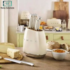Alternative view of Smeg Knife Set Stainless Steel 7 Piece - Premium Italian Craftsmanship