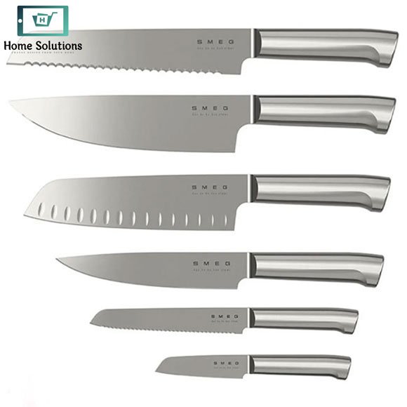 Smeg Knife Set Stainless Steel 7 Piece - Premium Italian Craftsmanship 7 Smeg Knife Set Stainless Steel 7 Piece - Premium Italian Craftsmanship - Image 5