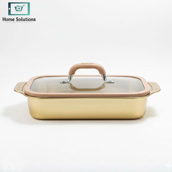 Golden Rectangular Food Warmer – Premium Chafing Dish for Serving & Buffet Heating 4 Golden Rectangular Food Warmer – Premium Chafing Dish for Serving & Buffet Heating - Image 3