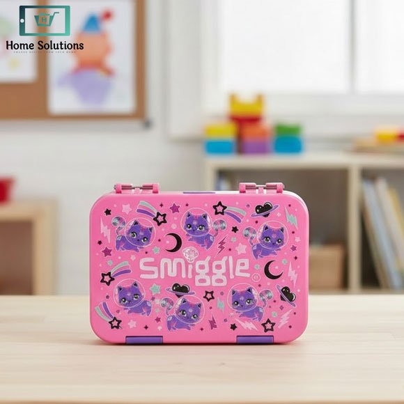 Smiggle Lunch Box Happy Bento for Kids - Cute Cartoon Cat Design 3 Smiggle lunch box