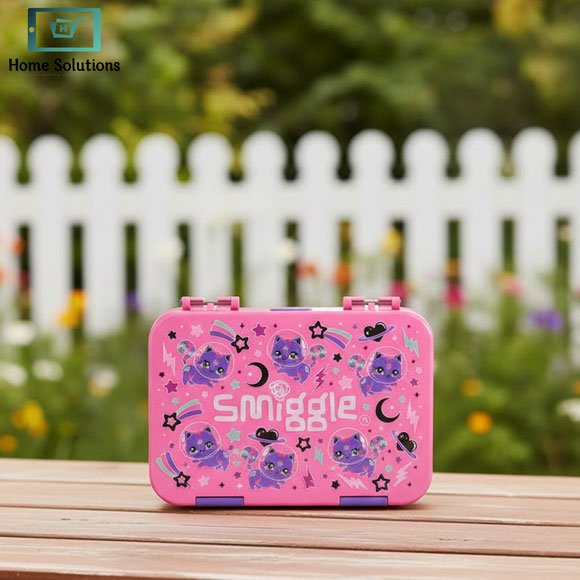 Smiggle Lunch Box Happy Bento for Kids - Cute Cartoon Cat Design 4 Smiggle Lunch Box Happy Bento for Kids - Cute Cartoon Cat Design - Image 2