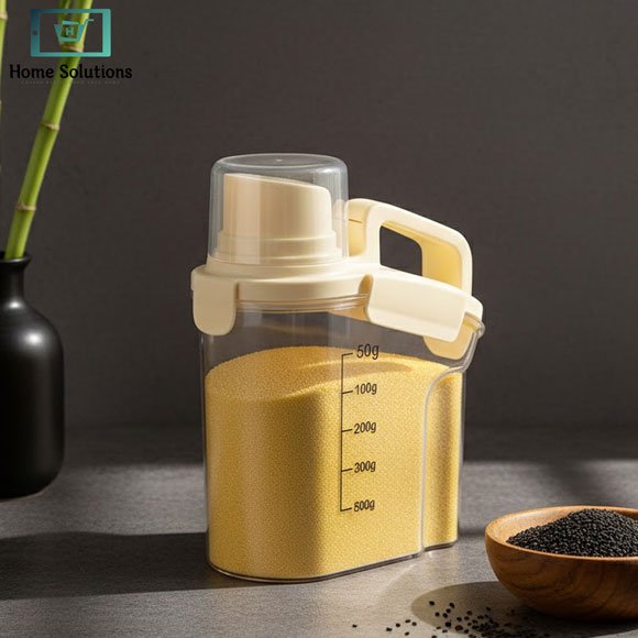 Food Storage Canister with Spout 2 Food storage canister with spout airtight