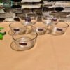 “Delisoga Set of 6 Clear Glass Dessert Bowls – 4.5 Inches”