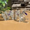 Delisoga clear glass coffee & tea mugs set of 6 – 210ml transparent cups