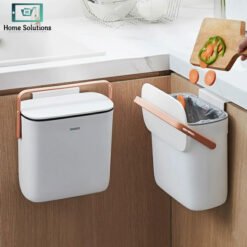 Ecoco wall hanging trash can white