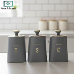 HausRoland Luxe Trio Gray canister set