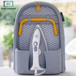 Portable folding tabletop ironing board in grey – premium compact iron board