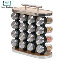 Alternative view of Countertop Spice Jars With Organizer Rack - 16 pc
