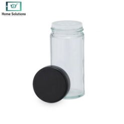 Revolving Spice Rack with 12 Glass Spice Jars – Matte Black 8 jar set 3 2 - Home Solutions