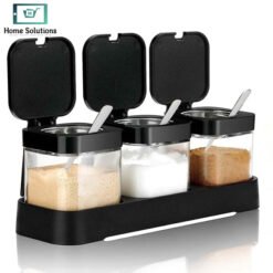 Seasoning Box Set 3-in-1 – White & Black 14 jars 7 2 - Home Solutions