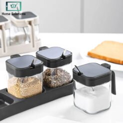 Seasoning Box Set 3-in-1 – White & Black 13 jars 8 1 - Home Solutions