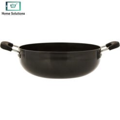 Alternative view of Indian Kadai Hard Anodized Aluminum Deep Cooking Pot - 2 pcs