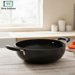 Indian Kadai Hard Anodized Aluminum Deep with Handles