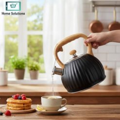 Alternative view of HausRoland Stainless Steel Whistling Kettle - Black