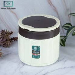 stainless steel double-layer insulated lunch box with carry handle