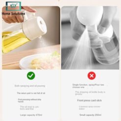 Alternative view of Glass Oil Dispenser & Sprayer - 2-in-1