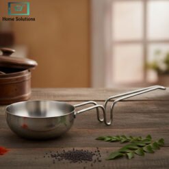 Alternative view of Indian Tadka Pan Hard Anodised Non-Stick Spice Roasting Spoon - Silver