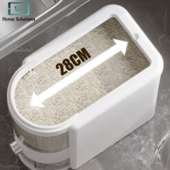 Alternative view of Premium Rice Container with Measuring Cup – 5 KG & 10 KG