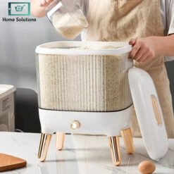 Alternative view of Rice Container 12 KG – Airtight Food Storage Box for Flour, Rice & Grains