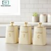HausRoland Luxe Trio White canister set