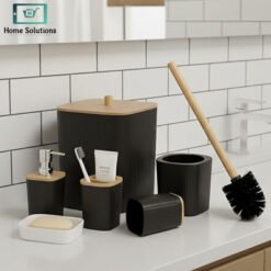 Premium Quality 6Pcs Bathroom Set White