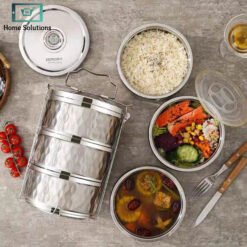 silver lunch box 3 - Home Solutions