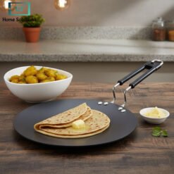 Indian Tawa Hard Anodized Non Stick Roti Tawa – Black