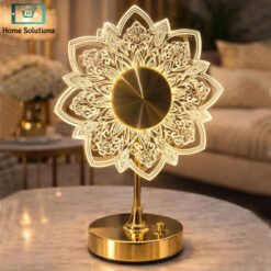 Golden Fancy Table Electric Lamp - Luxury Decorative Bedside & Living Room Light