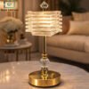 Golden Fancy Table Electric Lamp - Luxury Decorative Bedside & Living Room Light