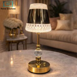 Golden Fancy Table Electric Lamp - Luxury Decorative Bedside & Living Room Light