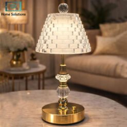 Golden Fancy Table Electric Lamp - Luxury Decorative Bedside & Living Room Light