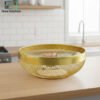 “Gold Mesh Fruit Basket for Kitchen Countertop”