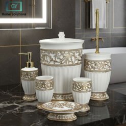 “bath set bathroom accessories set for washroom organization and essentials”