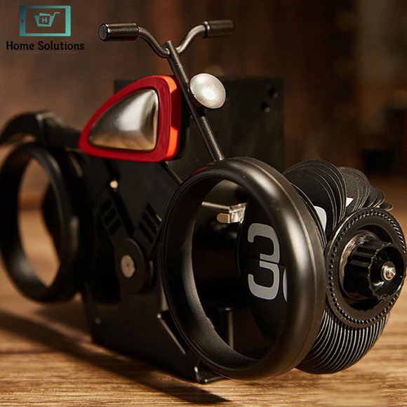 Vintage Motorcycle Flip Page Clock – Automatic Page Turning Quartz Time Clock 4 Vintage Motorcycle Flip Page Clock – Automatic Page Turning Quartz Time Clock - Image 2