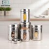 Indian Stainless Steel Dabba Set Aarpar See Thru Containers
