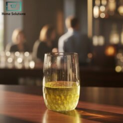 Alternative view of Crystal Glass Set of 6  Golden Bottom - Oval