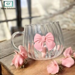 Alternative view of Striped Cocktail Bow Glass 300ml – Ice Tea & Coffee Mug