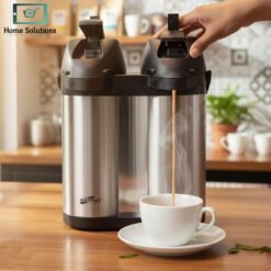 “Daydays double airpot thermal flask 4L dual 2+2 liter stainless steel beverage dispenser