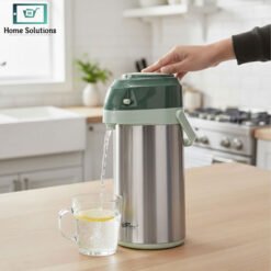 stainless steel airpot thermos 3l glass lined pump vacuum flask