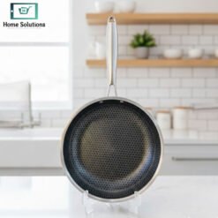 “Honey Comb Fry Pan Stainless Steel”
